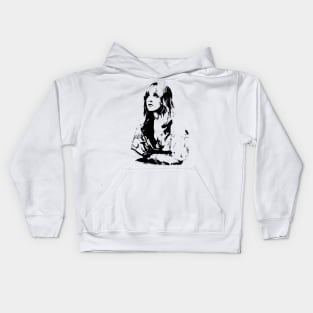 Stevie Nicks pop art portrait Kids Hoodie